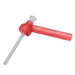 Top Puff Portable Screw On Bottle Converter Water Bong 18cm -Hookah Equipment Store JSP1 Top puff red