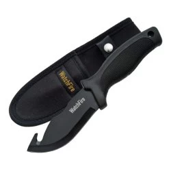 Rite Edge Gut Hook Black Rubber Handle Knife