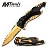Mtech Gold TiTanium Coating Aluminium Handle Folding Knife
