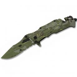 Albsinox Green Camo Aluminium Handle Knife