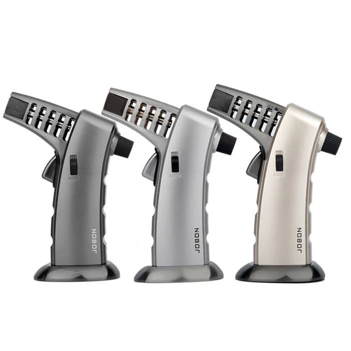 Jobon Multi Functional Professional Jet Burner Lighter Silver 5 Jobon Multi Functional Professional Jet Burner Lighter Silver - Image 5