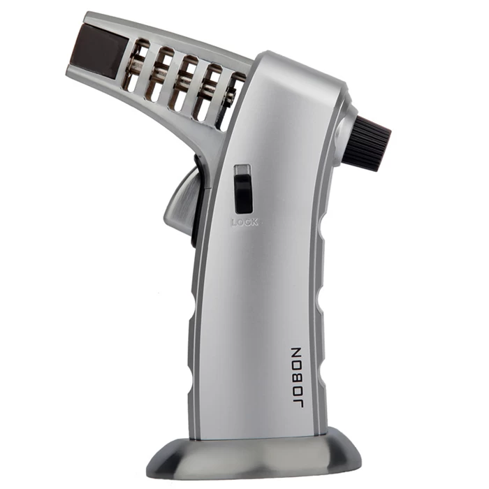 Jobon Multi Functional Professional Jet Burner Lighter Silver 1 Jobon Multi Functional Professional Jet Burner Lighter Silver
