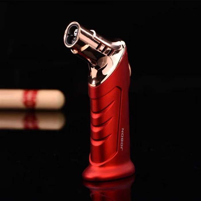 JOBON Lig137 Double Flame Standing Gift Jet Lighter Red 1 JOBON Lig137 Double Flame Standing Gift Jet Lighter Red