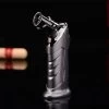 JOBON Lig137 Double Flame Standing Gift Jet Lighter Gun Grey