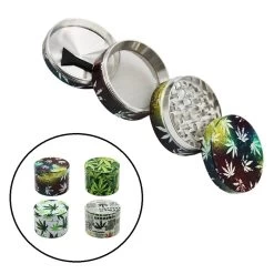 3D Leaft 4 Piece Laser Cut Grinder D50