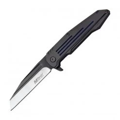 Mtech Blue Liner Lock Black Aluminum Folding Knife MT1060BL 12cm