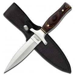 MTech Fix Blade Brown PAKKAWOOD Handle Knife MT2003 23cm