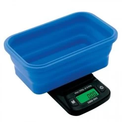 On Balance Blue Mini Silicone Collapsible Bowl 0.01g_100g