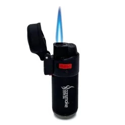 ZENGAZ Windproof Turbo Flame Refillable Jet Lighter Black