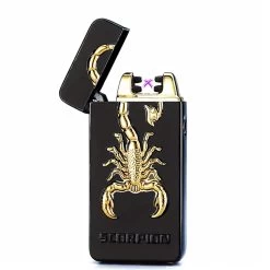 Plasma Arc Cigarette USB Lighter Scorpion Black