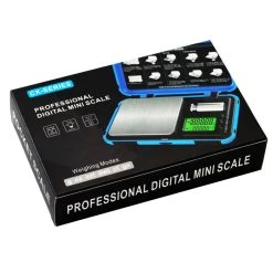 Transformer Dual Units Displayer Tough Digital Scales 0.01g_200g Blue -Hookah Equipment Store Professional tough digital scale dual units display box