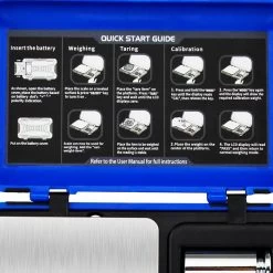 Transformer Dual Units Displayer Tough Digital Scales 0.01g_200g Blue -Hookah Equipment Store Professional tough digital scale dual units display quick start