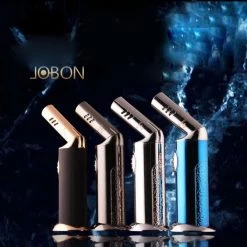 Jobon Adjustable Nozzle Angle Desktop Jet Lighter Black Gold -Hookah Equipment Store RLIG69 Jobon adjustable nozzle angle desktop premium jet lighter 4colours2