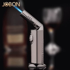 Jobon Adjustable Nozzle Angle Desktop Jet Lighter Dark Grey -Hookah Equipment Store RLIG69 Jobon adjustable nozzle angle desktop premium jet lighter dark silver gif