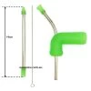New Generation Silicone Stainless Steel Beer Bong Green