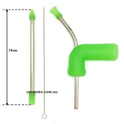 New Generation Silicone Stainless Steel Beer Bong Green