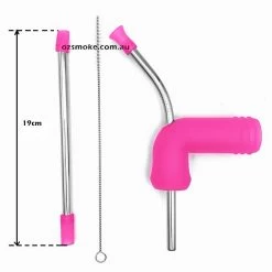 New Generation Silicone Stainless Steel Beer Bong Pink