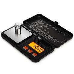 SMARTSCALE Suitcase Counting Digital Scales Set 0.01g_200g -Hookah Equipment Store SC204 smarscale suitacase counting digital scales open