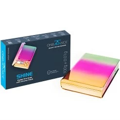 On Balance SHINE CHROME Rainbow DIGITAL MINI SCALE 100g_0.01g