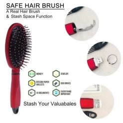 Hair Brush Secret Stash Hidden Storage Safe Comb -Hookah Equipment Store SR744 Hair Brush Safe Spots Secret Stash Box Hidden Storage Safe3
