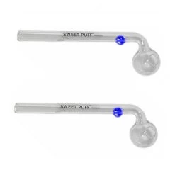 Twin Pack 13cm SWEET PUFF GLASS PIPE
