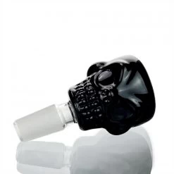 Stone Age Black Skull Glass Cone Piece 14mm