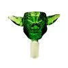 Stone Age Yoda Glass Cone Piece Green 14mm