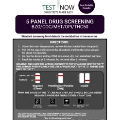 Test Now Urine Test Panel
