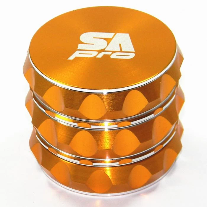 Stone Age Pro 4Piece Laser Cut Aluminium Grinder Gold 1 Stone Age Pro 4Piece Laser Cut Aluminium Grinder Gold