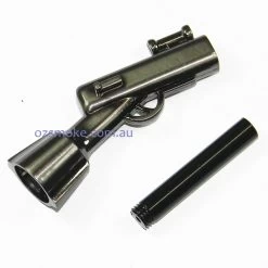 Black Rifle Metal Dry Pipe -Hookah Equipment Store TP771 rifle pipe black detail