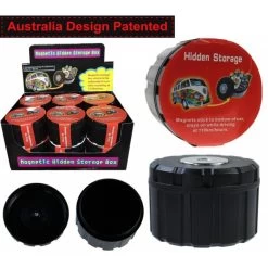Magnetic Hidden Secret Storage Round Box Diversion Safe