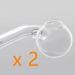 Twin Pack Sweet Puff Glass Pipe 11cm