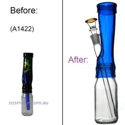 Universal Bonza Glass Stem 16 Universal Bonza Glass Stem -Hookah Equipment Store Universal stem A1422 before after