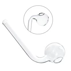 Vertical Curved Glass Pipe 11 Cm