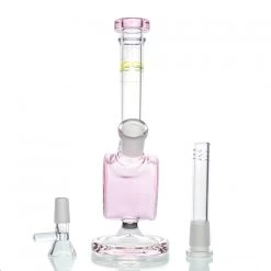 Pink Love Heart WEGE Full Glass Bong 21cm 5 Pink Love Heart WEGE Full Glass Bong 21cm -Hookah Equipment Store WG121PK 2
