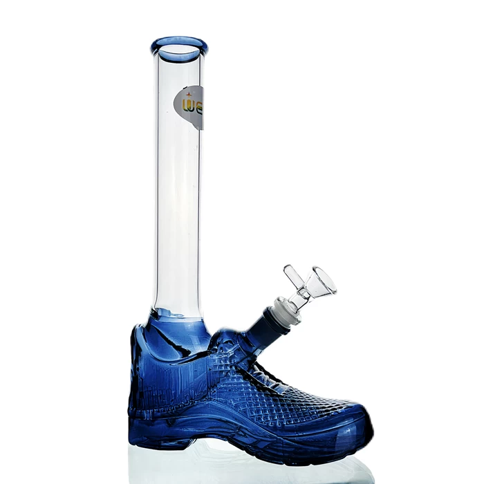 WEGE Boot Full Glass Bong Blue 30cm 1 WEGE Boot Full Glass Bong Blue 30cm