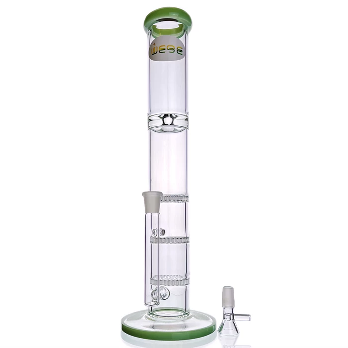 WEGE 3Layer Percolator Ice Catcher Tall Stright Full Glass Bong 38cm 2 WEGE 3Layer Percolator Ice Catcher Tall Stright Full Glass Bong 38cm - Image 2