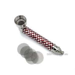 Chrome Coated Zinc Alloy Dry Pipe Red With 5 Mesh Screens