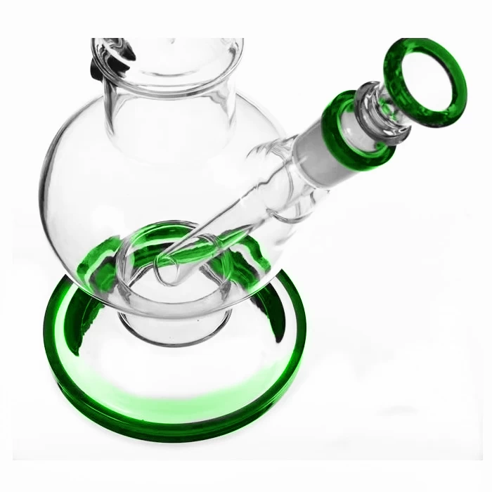 Agung Ice Slider Bubble Full Glass Bong Green 33cm 2 Agung Ice Slider Bubble Full Glass Bong Green 33cm - Image 2