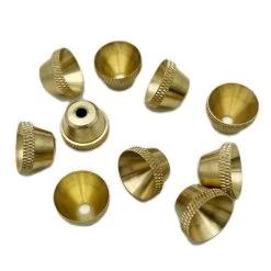 Ten Pack Bonza Brass Cone Pieces