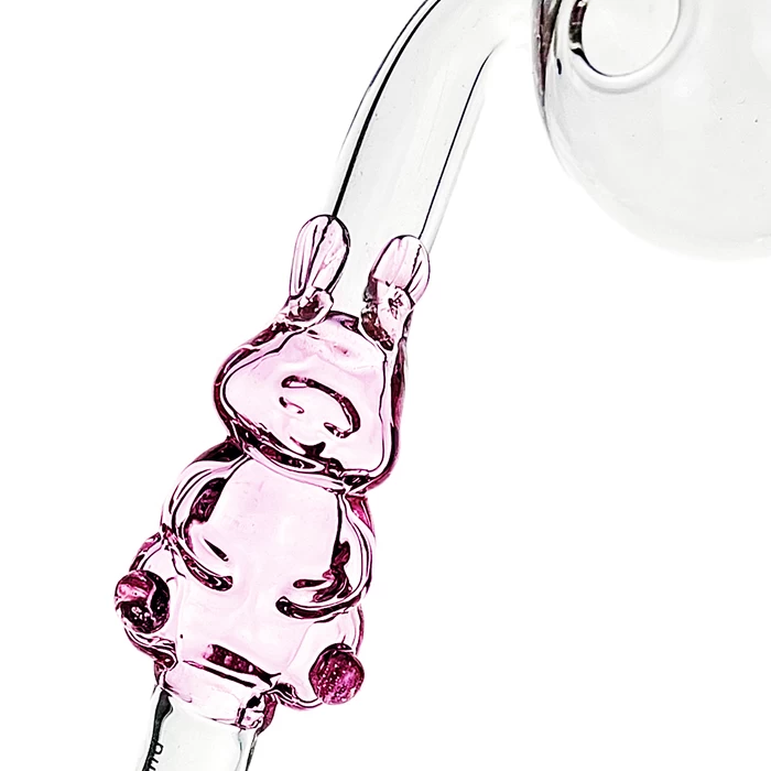 Pink Bunny Sweet Puff Glass Pipe 3 Pink Bunny Sweet Puff Glass Pipe - Image 3
