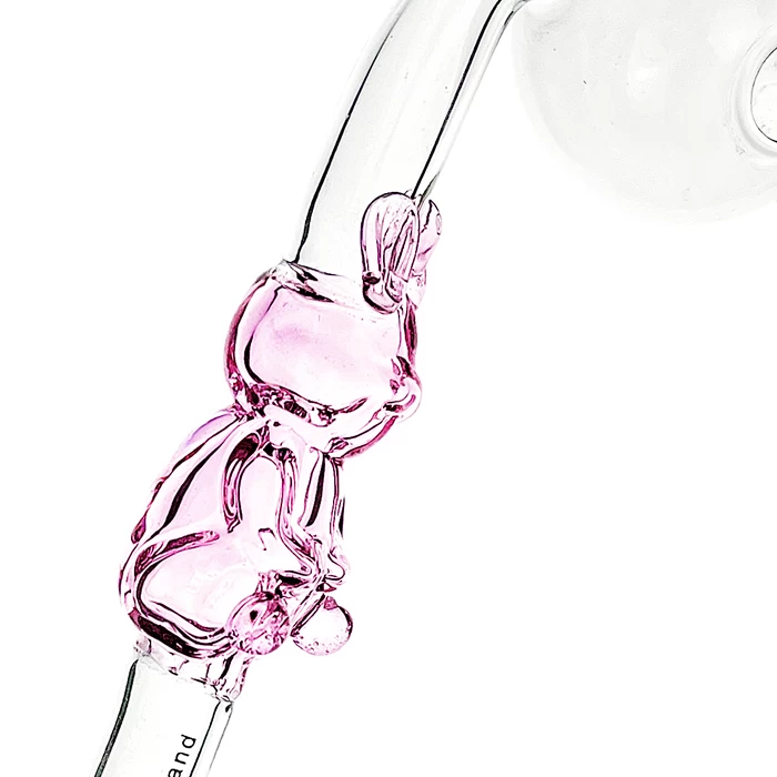 Pink Bunny Sweet Puff Glass Pipe 2 Pink Bunny Sweet Puff Glass Pipe - Image 2