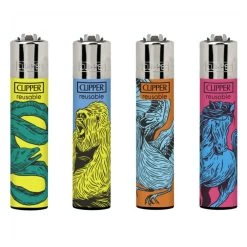 CLIPPER Refillable Gas Lighter Wild Animals