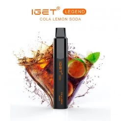 IGET Legend Cola Lemon Soda 4000 PUFFS 0mg Nicotine
