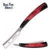 Dark Side Razor Black And Red Anodized Aluminium Handle Folding Knife