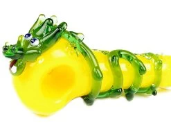 Agung Yellow Glass Dry Pipe Dragon -Hookah Equipment Store dragon2