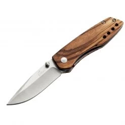 Enlan M011 Zebra Wood Folding Knife