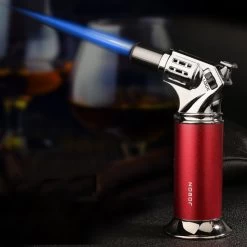Jobon GLA25 Standing Jet Torch Lighter Blue -Hookah Equipment Store gla25 jobon standing jet torch lighter flame