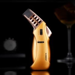 Jobon GLA28 Strong Flame Jet Lighter Gold