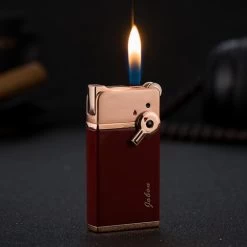 JOBON Dual Jet And Normal Flames Gift Lighter Wine -Hookah Equipment Store gla30 jobon dual flame lighter normal flame 1